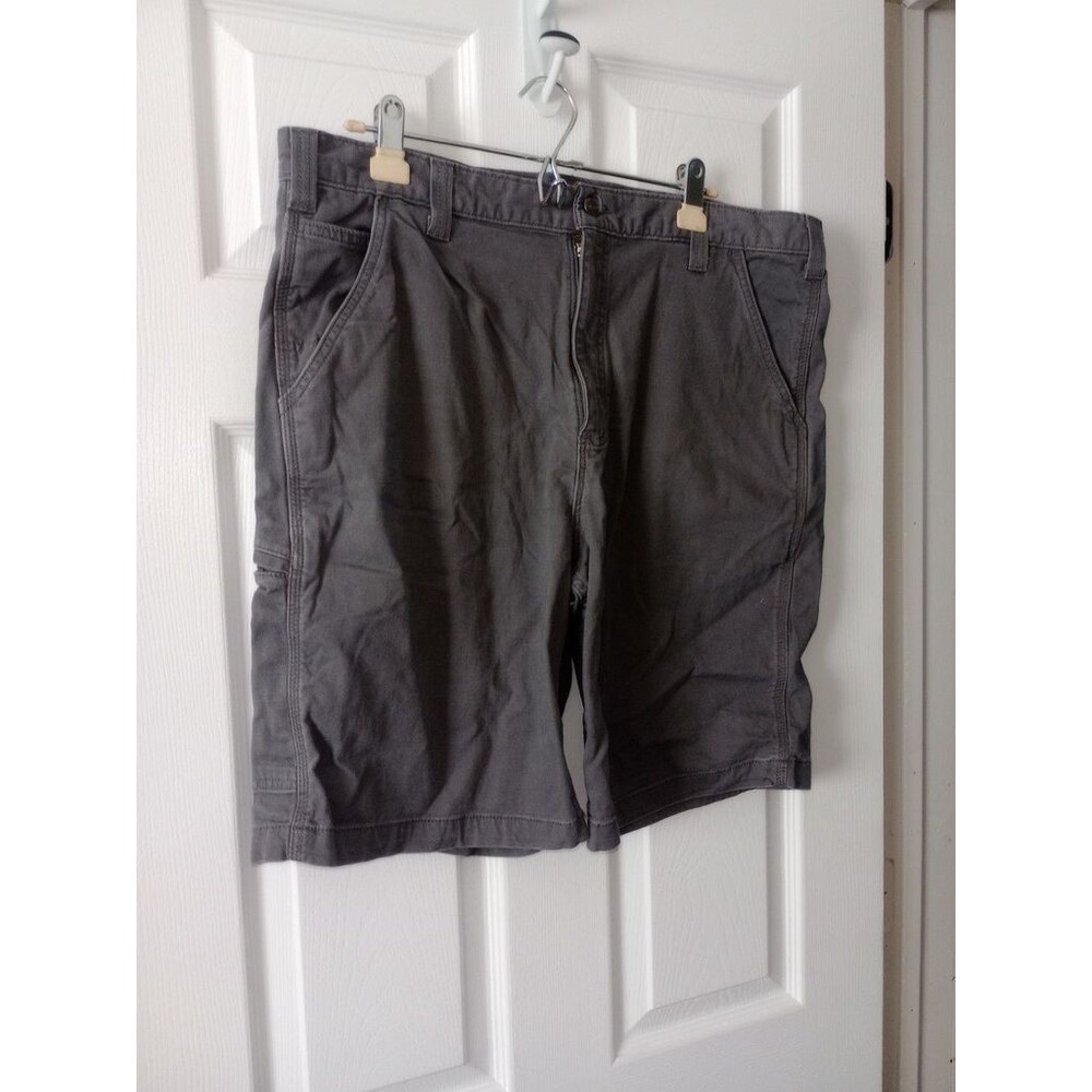 Carhartt 102514 L08 Relaxed Fit Rugged Flex Green Canvas Shorts Men's 38